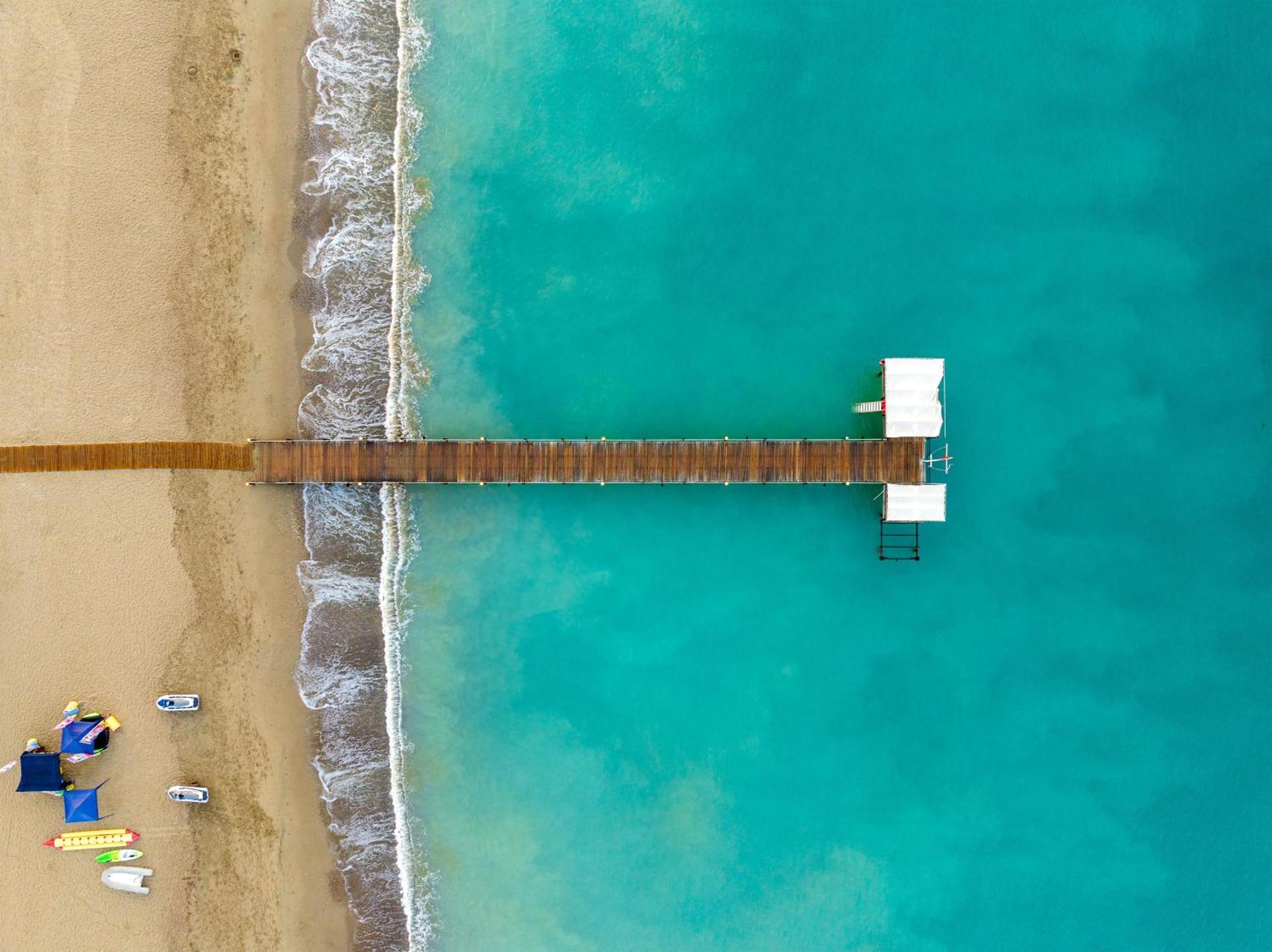 Asteria Family Resort Belek アンタルヤ エクステリア 写真 Aerial view of the beach